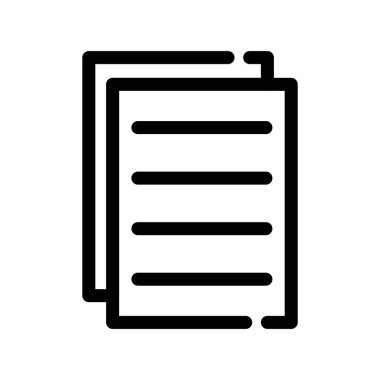 belge simgesi vektör. belge türü