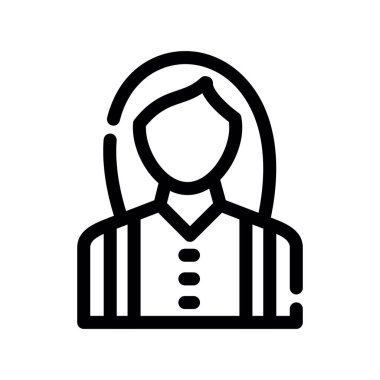 kadın çalışan avatar simgesi, özet biçimi