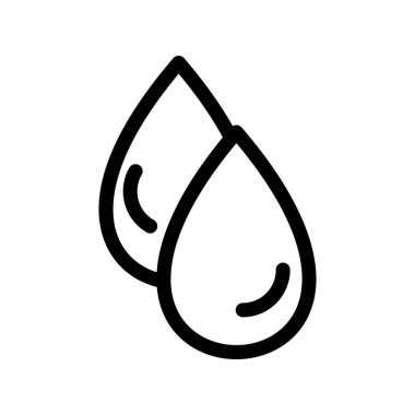 Su ikonu vektör çizelgesi çizimi damlası