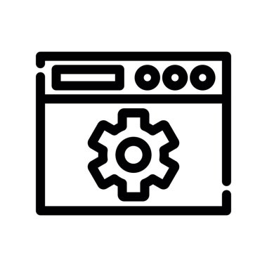 bilgisayar vektör illüstrasyonu, düz tasarım simgesi