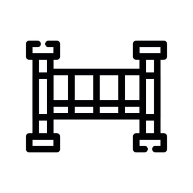 Ahşap çit simgesi, anahat stili