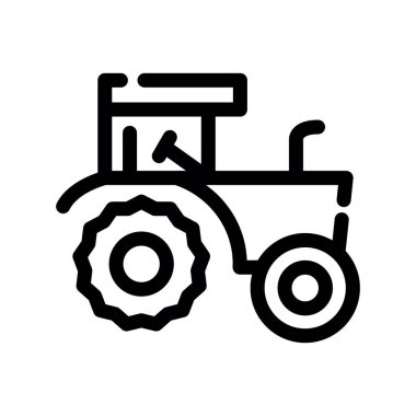 tarımsal makine vektör çizgisi ikonu tasarımı