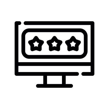 derecelendirme vektörü düz simgesi