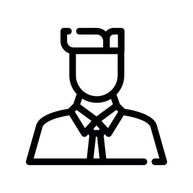 Bir iş adamı simgesinin vektör çizimi