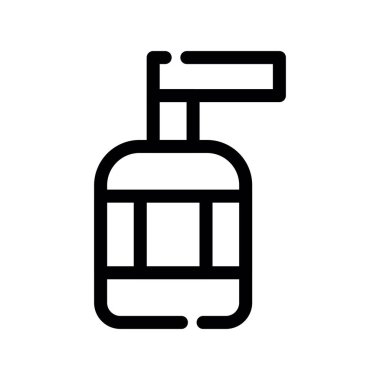 su şişesi simgesi, vektör illüstrasyonu