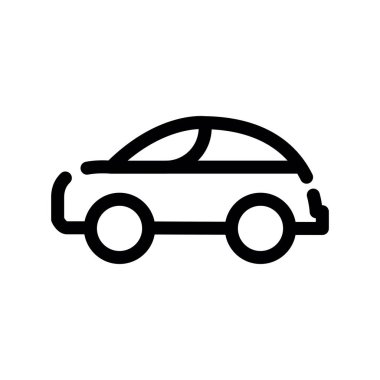 araba vektörü ince çizgi simgesi