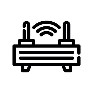wifi vektör ince çizgi simgesi