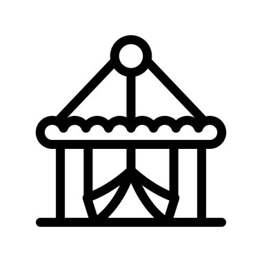 ev vektörü ince çizgi simgesi