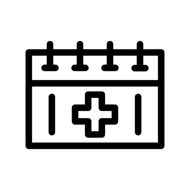 takvim vektörü ince çizgi simgesi