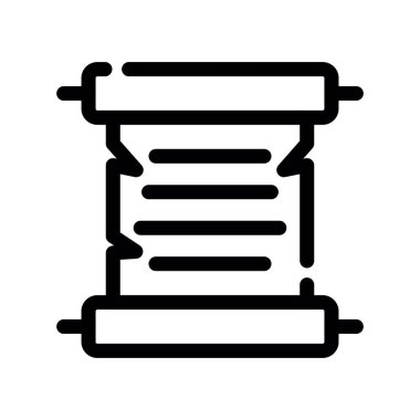 Kağıt simgesinin vektör illüstrasyonu