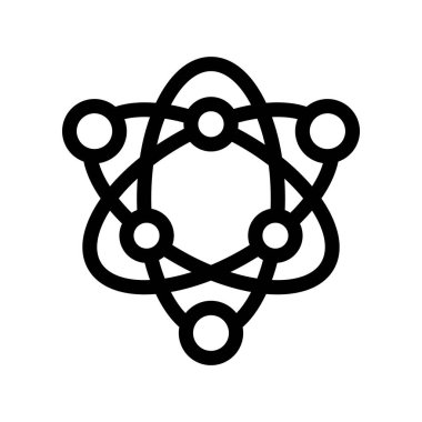 Bilim ve teknoloji ikonu, vektör illüstrasyonu