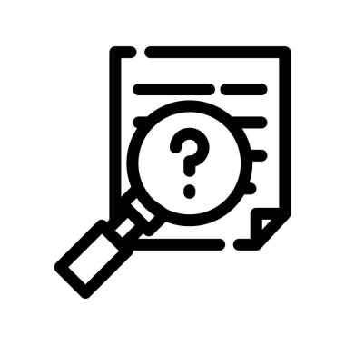 soru işareti simgesi, vektör illüstrasyonu