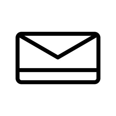 zarf e- posta ileti simgesi, vektör illüstrasyonu