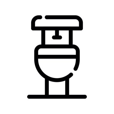 tuvalet ikonu vektör illüstrasyonu