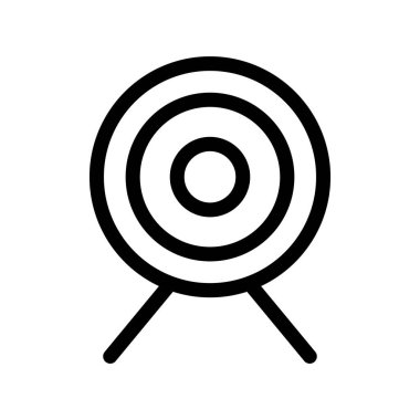 hedef vektör ince çizgi simgesi