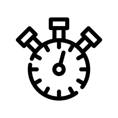 Saat simgesi vektör illüstrasyonu