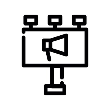 Video kamera ikonu ana hatlı vektör. video kamera