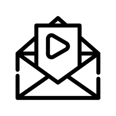 zarf simgesi vektör illüstrasyonu