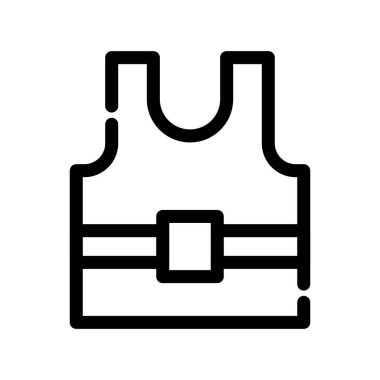 giysi vektörü ince çizgi simgesi