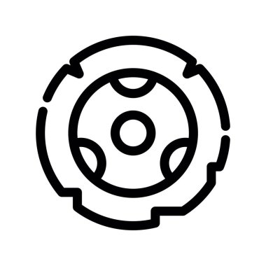 dişli simgesi vektörü beyaz arkaplanda izole edildi, şeffaf işareti ayarlanıyor