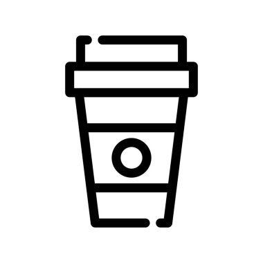 Kahve fincanı simgesinin vektör çizimi