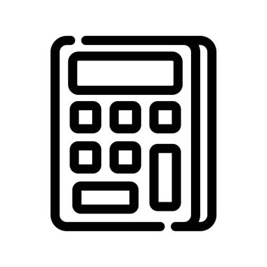 hesap makinesi simgesi, vektör illüstrasyonu