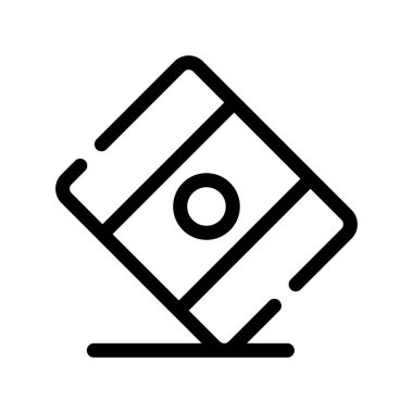 kamera vektörü ince çizgi simgesi