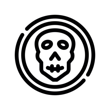 Kurukafa simgesi vektör illüstrasyonu