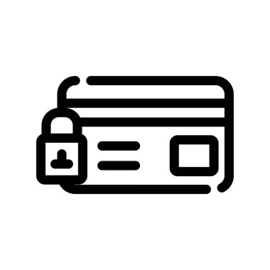 Kredi kartı ikonu vektör olarak. Logotype