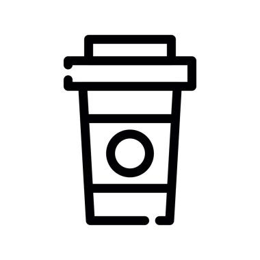 Kahve simgesinin vektör illüstrasyonu