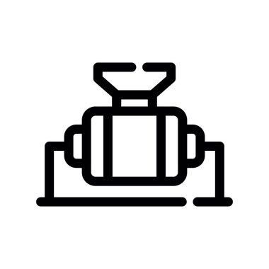 torpido vektörü ince çizgi simgesi