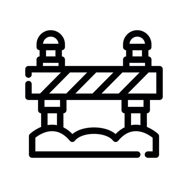 construction industry icon vector. thin line sign. isolated contour symbol illustration