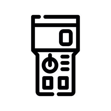 Hesap makinesi simgesi vektörü. beyaz arkaplanda izole edilmiş düz biçim.