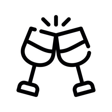şarap simgesi, vektör illüstrasyonu