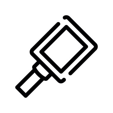 boya fırçası ikonu. Web için boya fırçası vektör simgelerinin özet çizimi