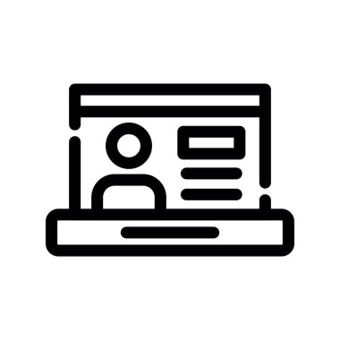 Modern bir simgenin vektör illüstrasyonu