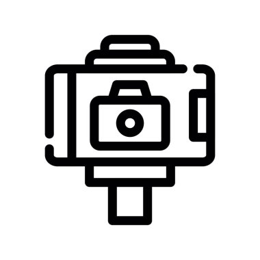 Kolayca değiştirilebilen ya da düzenlenebilen kamera vektör simgesi