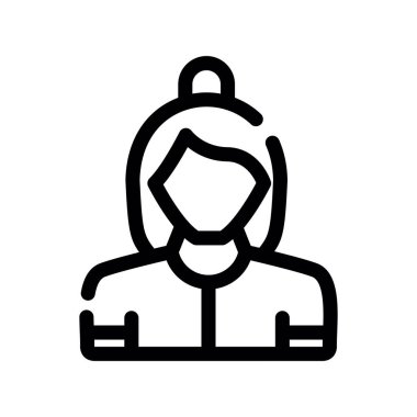 kadın simge vektör illüstrasyonu