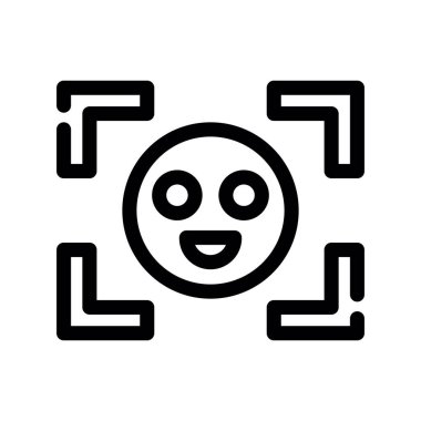 kamera vektörü ince çizgi simgesi