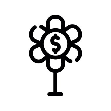 Dolar simgesi, vektör illüstrasyonu