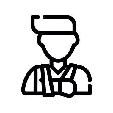Başlık çizgisi vektör illüstrasyonlu işçi