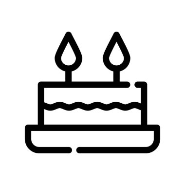 Mum satırlı doğum günü pastası