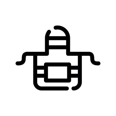 Araba koltuğu ikon vektörü. İnce çizgi işareti. izole edilmiş sınır sembolü çizimi