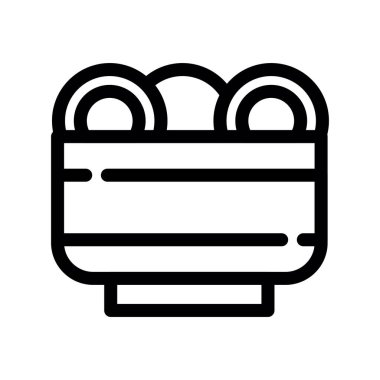 Gıda simgesinin vektör illüstrasyonu