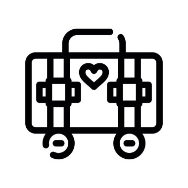 seyahat simgesi vektör çizimi