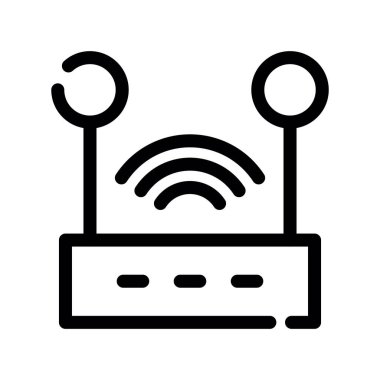 wifi vektör ince çizgi simgesi
