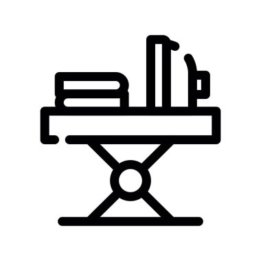 İnşaat sektörü ikonu. Beyaz arkaplanda izole edilmiş web tasarımı için sanayi taşıyıcı simgesi