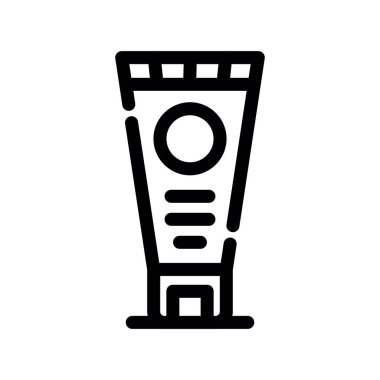 cilt bakım çizgisi simgesi, izole vektör işareti, vektör çizimi, vektör doğrusal sembolü.