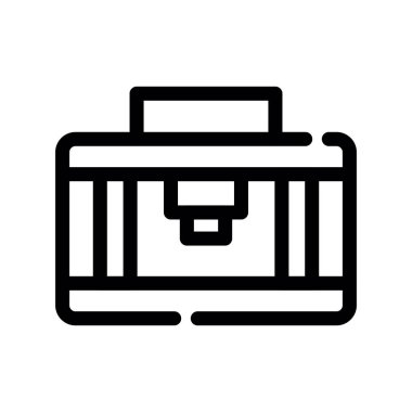 evrak çantası vektörü ince çizgi simgesi