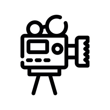 kamera simgesi vektör illüstrasyonu